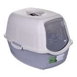 DIAMENTIQ BAYA white/light grey -  kattebakke - 55,5 x 40 x 38,7 cm #3