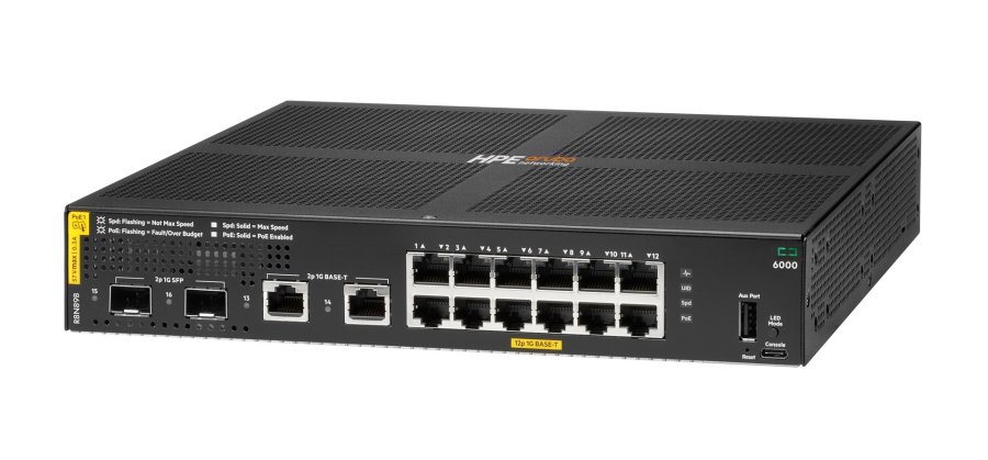 HPE ANW CX 6000 12p Class4 PoE 2p SFP 1G 139W Switch #2