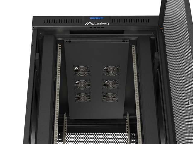 Lanberg FF01-8247-23BL stativ 47U Fritst�ende reol Sort #8