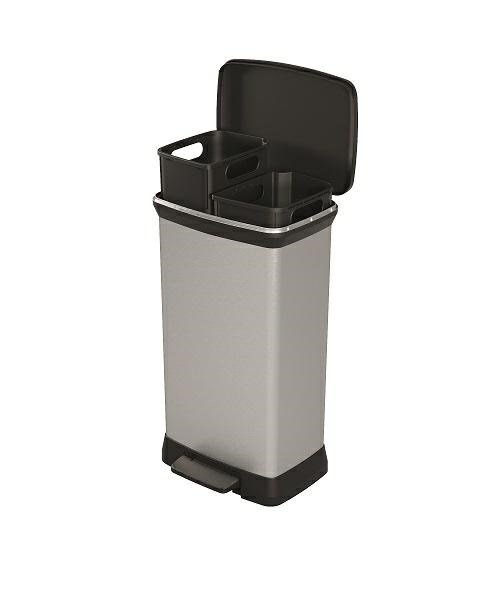 CURVER KOSZ NA MIECI Z PEDAEM 23L+23L/IML METALIZOWANY #2