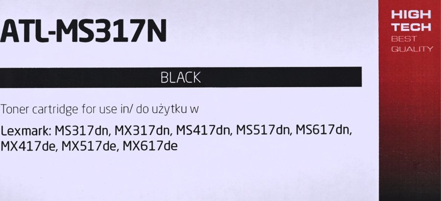 Activejet toner ATL-MS317N til Lexmark; Erstatning Lexmark 51B2000, Supreme; 2500 sider; sort) #4
