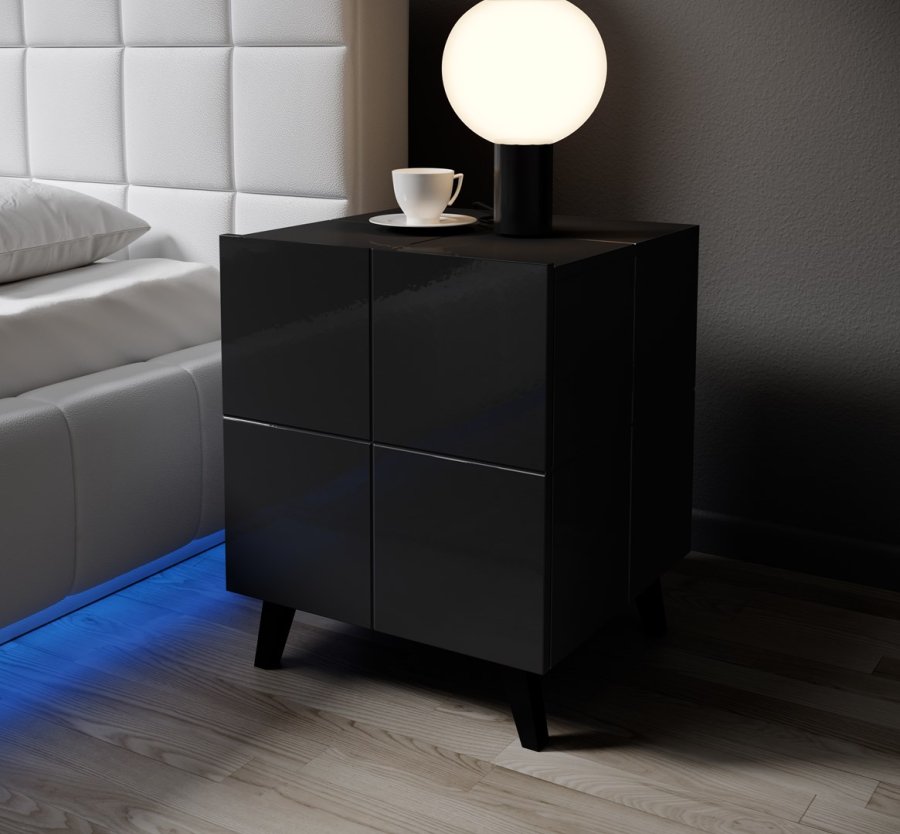 Cama REJA SZF CZ sengelampe & sengebord 1 skuffe(r) Sort #5