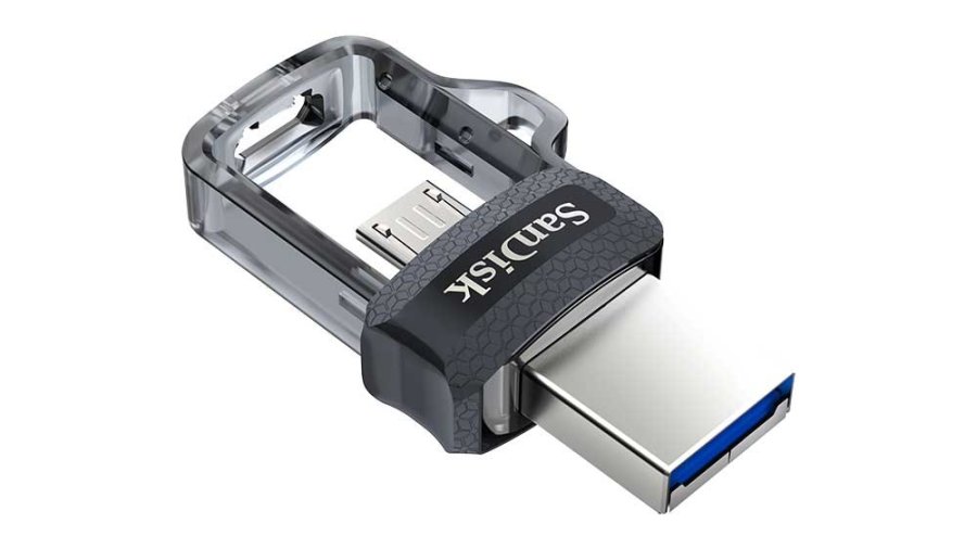 SanDisk Ultra Dual m3.0 USB-ngle 128 GB USB Type-A / Micro-USB 3.2 Gen 1 (3.1 Gen 1) Sort, Slv, Transparent #6