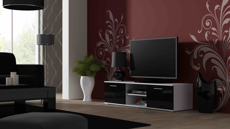 Cama SOHORTV140BI/CZ TV stativ & underholdningscenter 1 hylder #1
