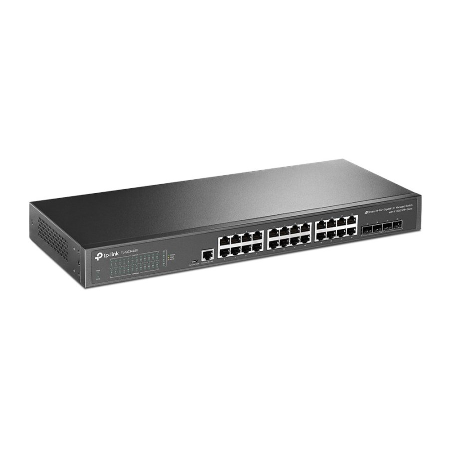 TP-Link JetStream TL-SG3428X netv�rksswitch Administreret L2+/L3 Gigabit Ethernet (10/100/1000) 1U Sort #2