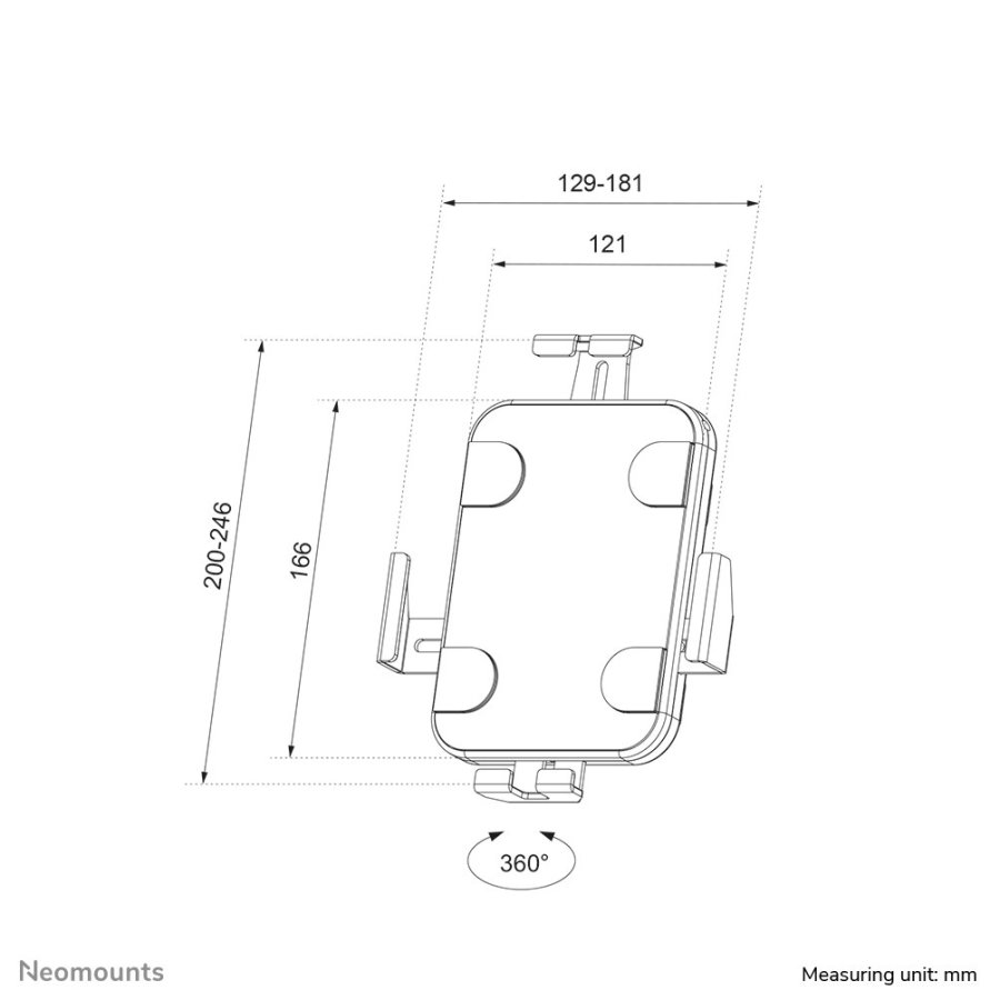 Neomounts WL15-625WH1 holder Passiv holder Tablet/UMPC Hvid #15