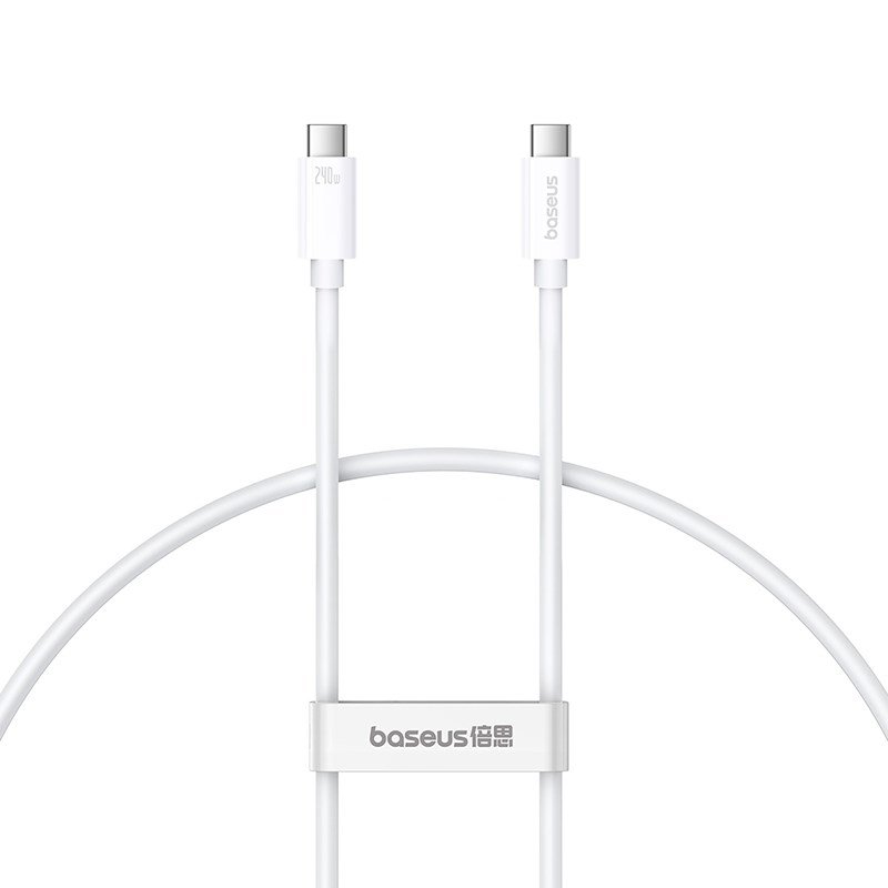 Baseus Superior USB C til USB C-datakabel 1 m 240 W Hvid #1