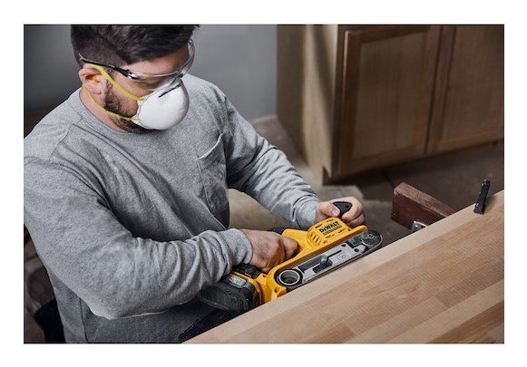 Bnd slibemaskine DEWALT DCW220NT transportabel slibemaskine 18V Gul, Sort #9