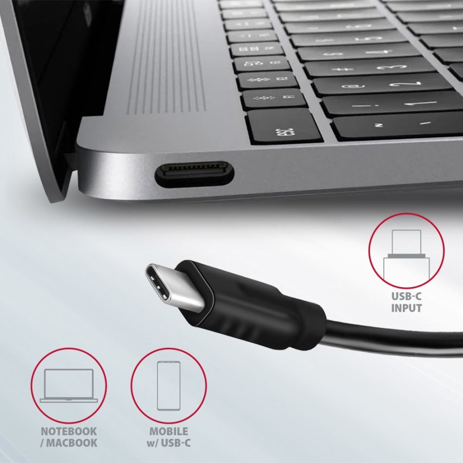 Axagon HMC-4G2 interface hub USB 3.2 Gen 2 (3.1 Gen 2) Type-C 10000 Mbit/s Gr #3