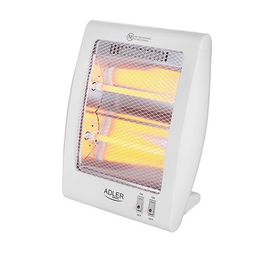 Adler AD 7709 Indend�rs Hvid 800 W Kvarts elektrisk rumvarmer #1