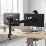 Maclean holder til 2 sk�rme, gasfjeder, 17�-32�, 2-10 kg, sort, MC-136 #11