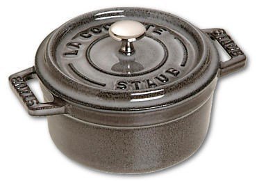 Staub Mini Round Cast Iron Pot - 250 ml, Graphite #1