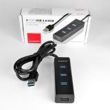 Axagon HUE-S2BL interface hub USB 3.2 Gen 1 (3.1 Gen 1) Type-A 5000 Mbit/s Sort #7