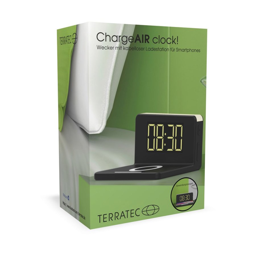 Terratec ChargeAir Digital alarmur Sort, Gul #6
