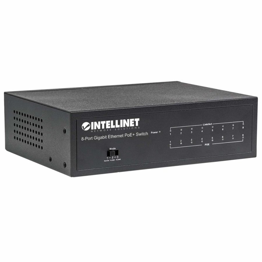 Intellinet 561204 netvrksswitch Administreret Gigabit Ethernet (10/100/1000) Strm over Ethernet (PoE) Sort #8