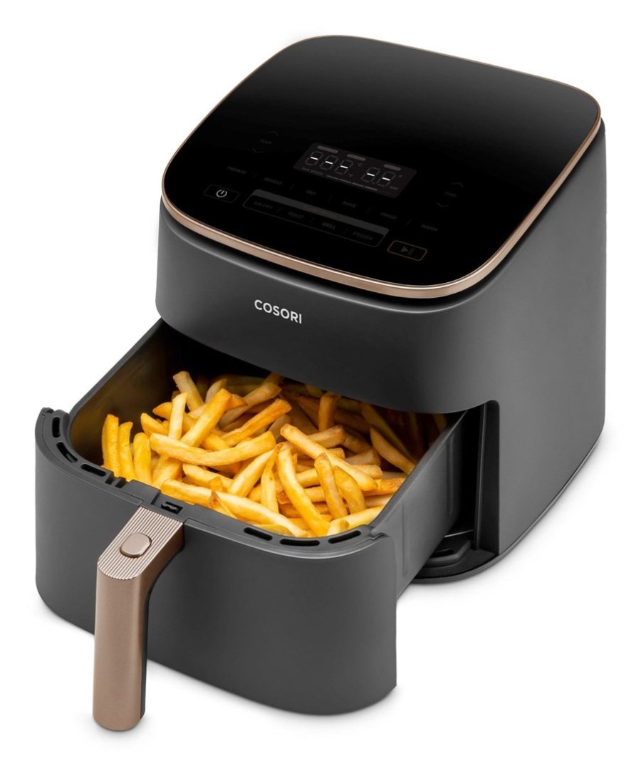 Cosori Turbo Blaze Chef Edition Enkelt 6 L Enkeltstende 1725 W Varmluftsteger Sort, Lyserd guld #5