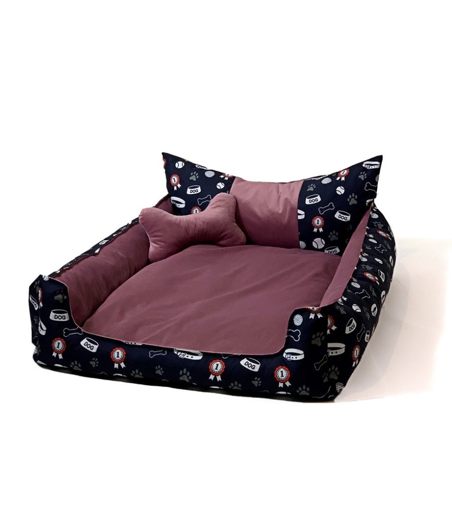 GO GIFT Hunde- og katteseng L - pink - 90x75x16 cm #1
