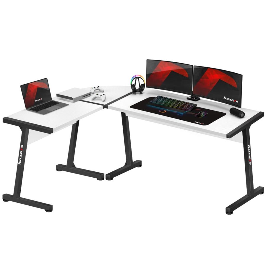 HUZARO HERO 6.0 GAMING SKRIVEBORD HVID #1