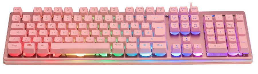 Deltaco Gaming PK75 RGB-tastatur, 105 taster, tysk layout, membrankontakt, USB #2