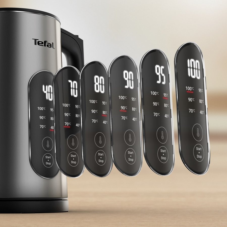 Tefal Selection KI871DE0 elkedel 1,7 L 1500 W Sort, Rustfrit st�l #7