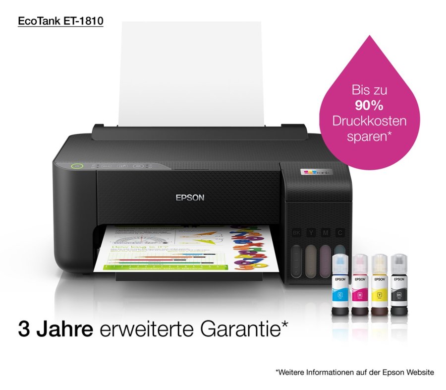 Epson EcoTank ET-1810 blkprinter Farve 5760 x 1440 dpi A4 Wi-Fi #3
