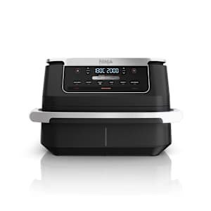 Ninja AF550EU frituregryde Dobbelt 6,6 L Enkeltst�ende 2470 W Varmluftsteger Sort, S�lv #1