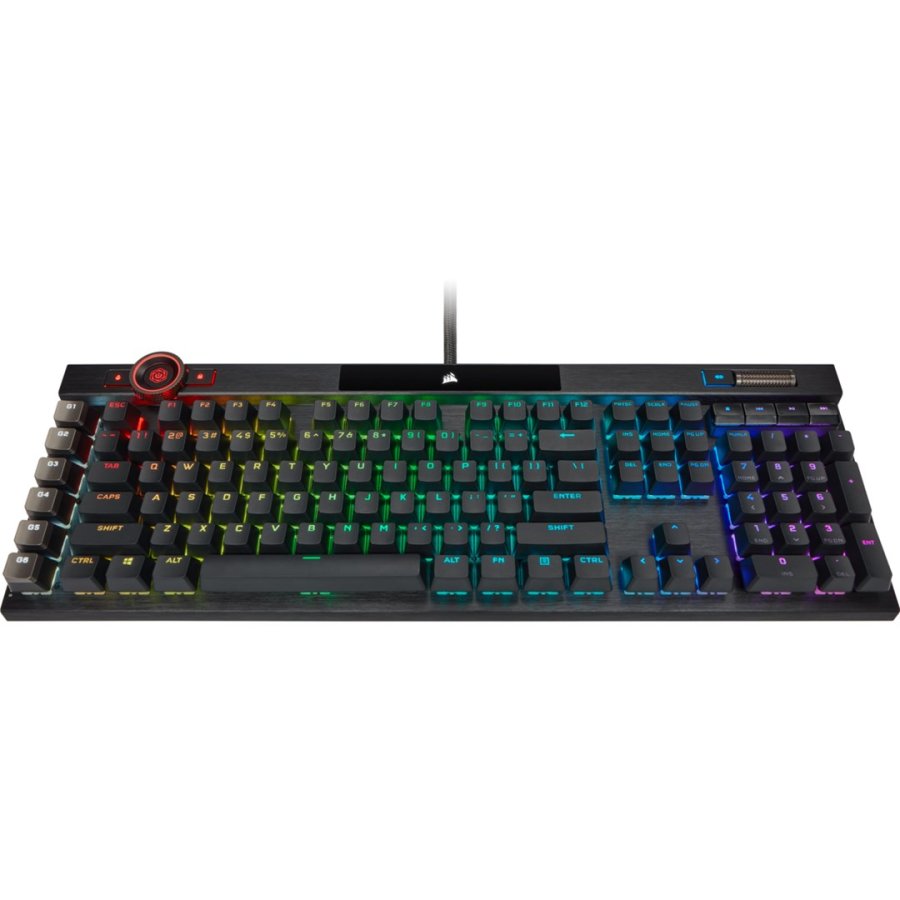 Corsair K100 RGB Optical-Mechanical Gaming tastatur Spil USB QWERTZ Tysk Sort #27