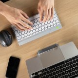 R-Go Tools RGOCOUSWLWH tastatur Kontor Bluetooth QWERTY US engelsk Hvid #3