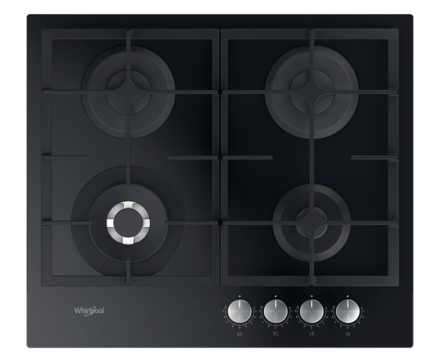 Whirlpool AKTL 629/NB1 kogeplade Sort Indbygget 59 cm Gaskomfur 4 zone(s) #1