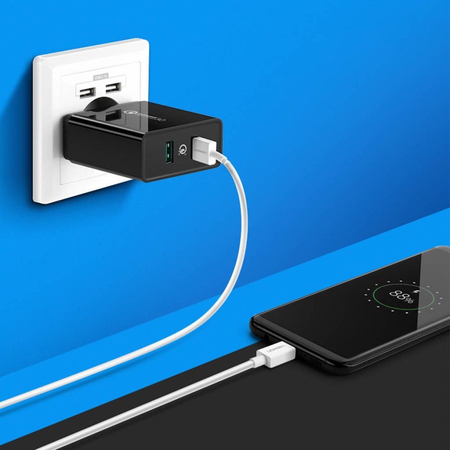 Ugreen netoplader 2� USB-A 36 W QC3.0 sort (CD161) #3