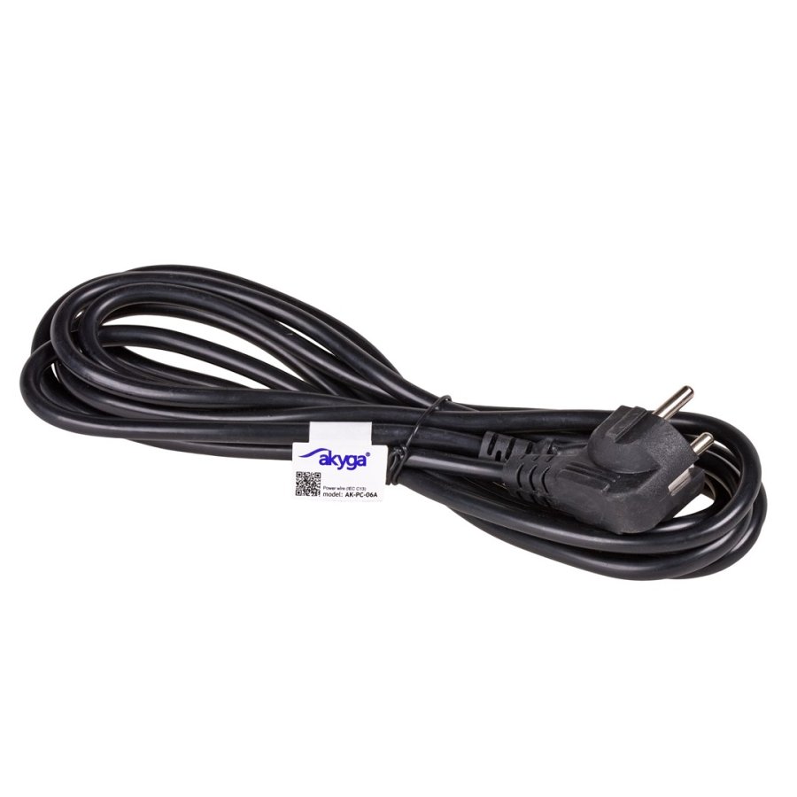 Akyga AK-PC-06A el-ledning Sort 3 m CEE7/7 IEC C13 #4
