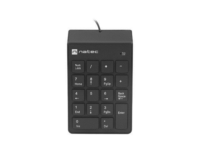 NATEC NUMERISK TASTATUR GOBY 2 USB SORT #1