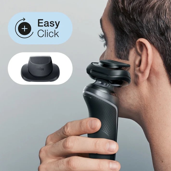 Braun Series 6 61-N1200s Folie shaver Trimmer Sort #4