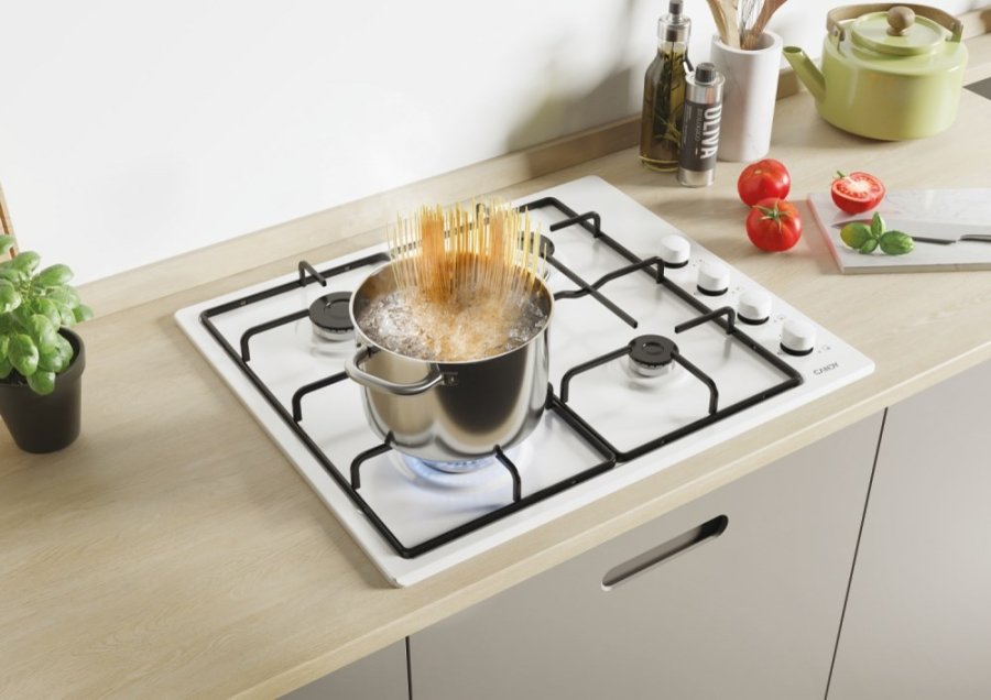 Candy Idea CHW6LWW Hvid Indbygget 60 cm Gaskomfur 4 zone(s) #3