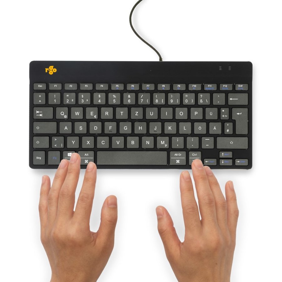 R-Go Tools Ergonomisch toetsenbord R-Go Compact Break, compact toetsenbord met pauzesoftware, QWERTZ (DE), bedraad, zwart #5