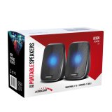 Computerhjttalere 6W USB minijack Sort Audiocore AC835 LED #5