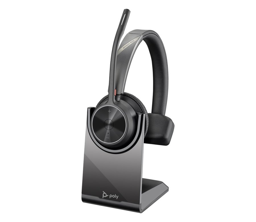 Poly Voyager 4310 UC Monoheadset +BT700 USB-A-adapter + bordoplader #6