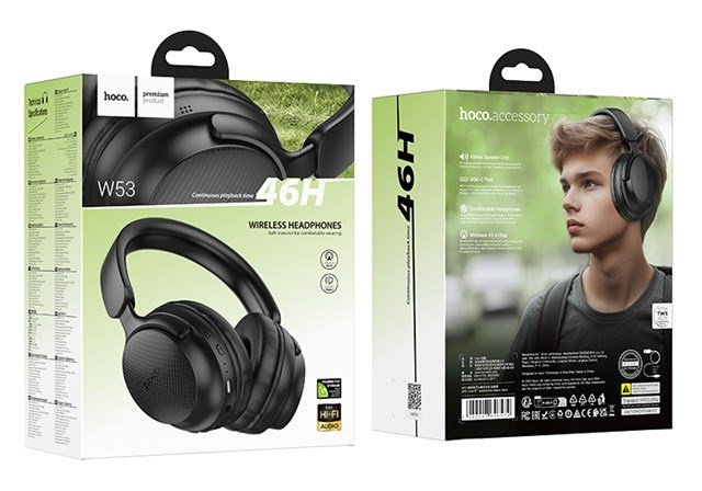 Hoco W53 Tone Headset In-ear Trdls Bluetooth Sort #4