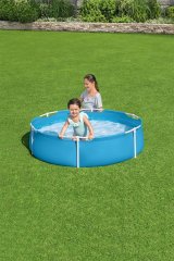 Bestway 56283 / 24 swimmingpool til over jorden Indrammet pool Rund Bl� #10