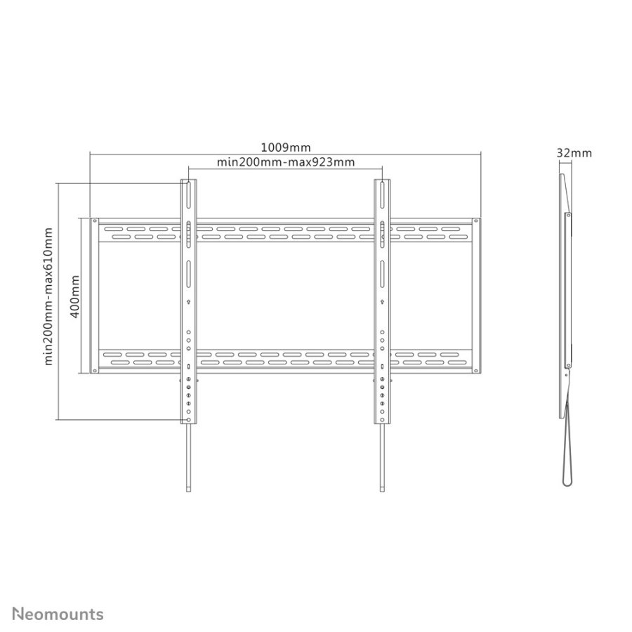 Neomounts LFD-W1000 tv-beslag 2,54 m (100
