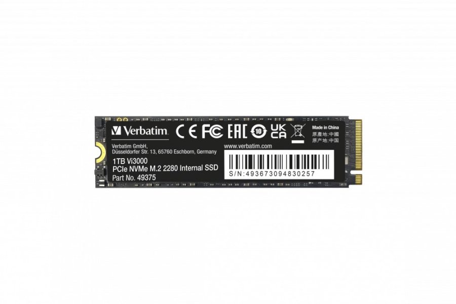 Verbatim Vi3000 1 TB M.2 PCI Express 3.0 NVMe #5