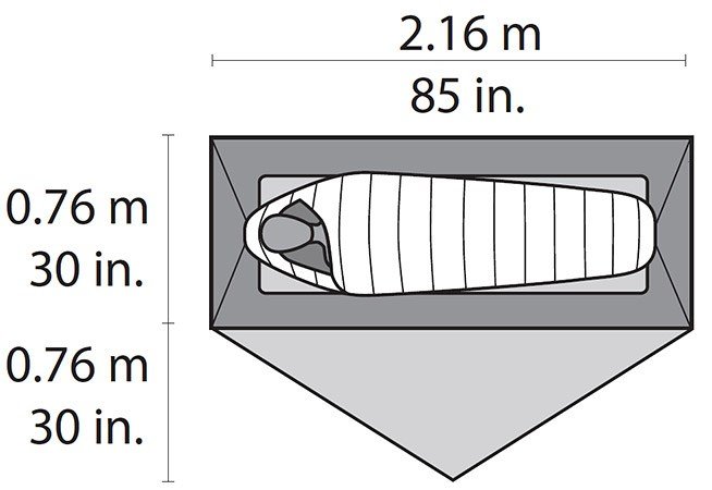 MSR Hubba NX Tent Kuppeltelt 1 person(er) Gr #15