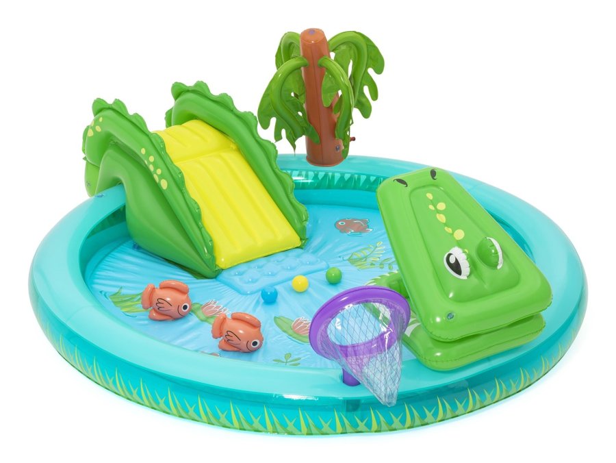 Bestway Oppustelig Pool Krokodille Legepark 224x181x72 cm +2 r Have 53166 #5