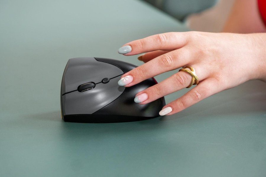 BakkerElkhuizen Handshake mus Kontor Venstre h�nd RF Wireless + Bluetooth + USB Type-C Optisk 6400 dpi #4