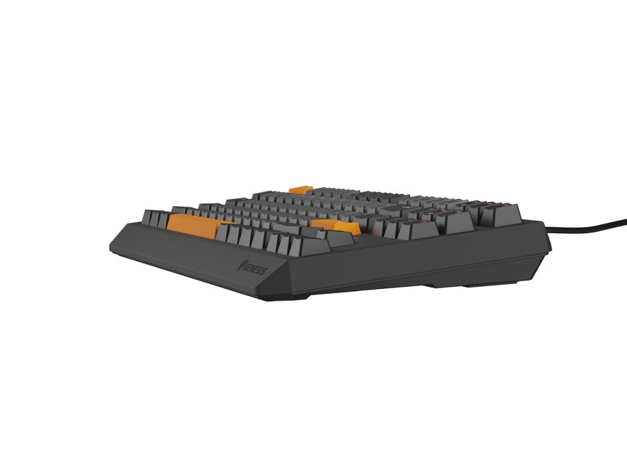 GENESIS Thor 230 TKL tastatur Spil USB + RF Wireless + Bluetooth QWERTY Sort, Gr, Orange #12