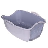 DIAMENTIQ BAYA white/light grey -  kattebakke - 55,5 x 40 x 38,7 cm #16