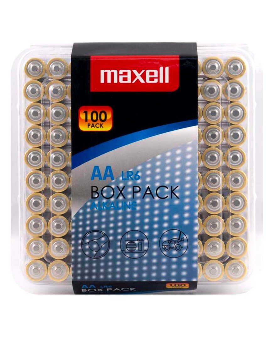 MAXELL Alkaline batteri AA LR6 100 stk. (10x10 stk.) #1
