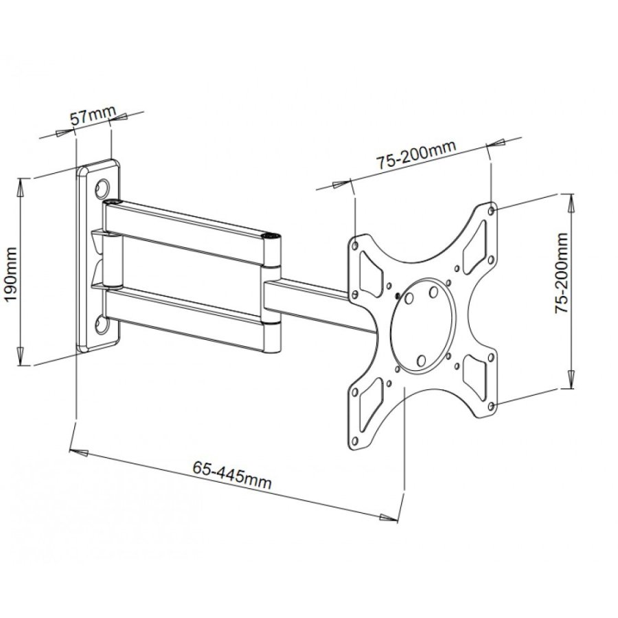 Techly ICA-LCD 2903 tv-beslag 94 cm (37