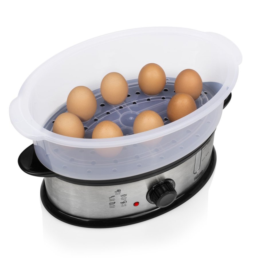 Tristar VS-3914 dampkoger 3 kurv(e) Bordplade 1200 W Sort, Rustfrit stl, Gennemsigtig #13