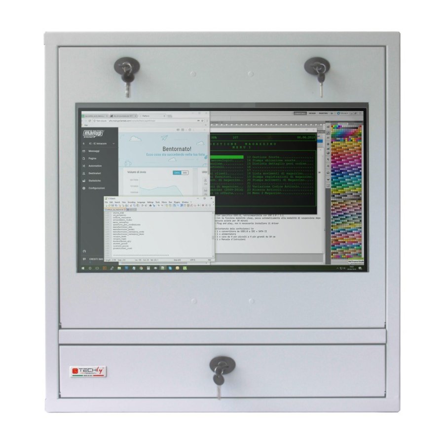 Techly ICRLIM10 stativ 1U Vgmonteret stativ Gr #3